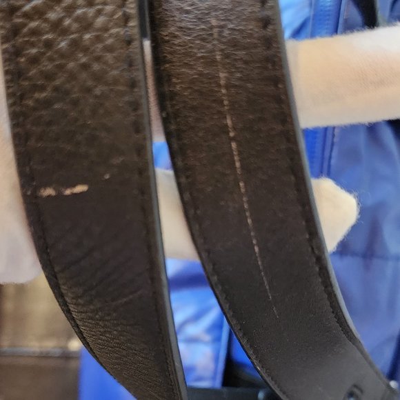 Via Spiga Logo Cobalt Blue Tote Shoulder Bag - Picture 8 of 11